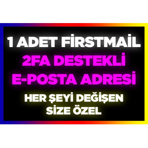  1 Adet Firstmail Eposta